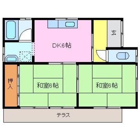 山中様借家 3の物件間取画像